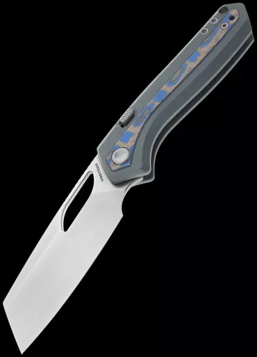 Vosteed Kroc Top Aluminium & Ocean Micarta Folding Knife