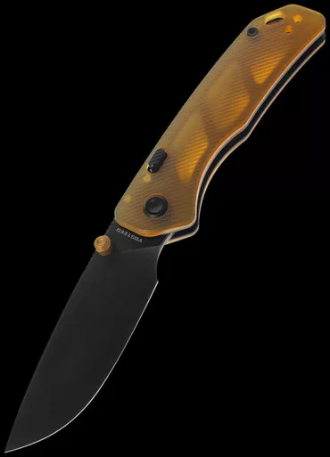 Vosteed Marten Amber Blackwashed Folding Knife
