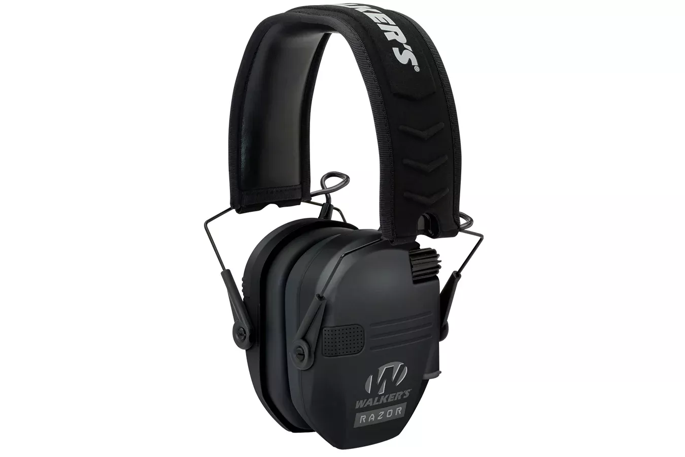 Walker's Razor Slim Electronic Muff Polymer 23 dB Over the Head Black Adult