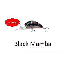 Walleye Nation Creations Boogie Shad - #5 - Custom Color - Black Mamba
