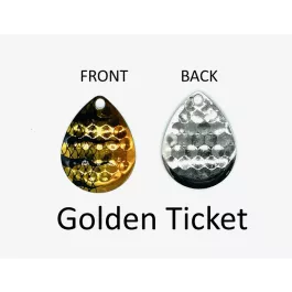 Walleye Nation Creations Colorado Blades - Size 4 - 3 Pack - Golden Ticket