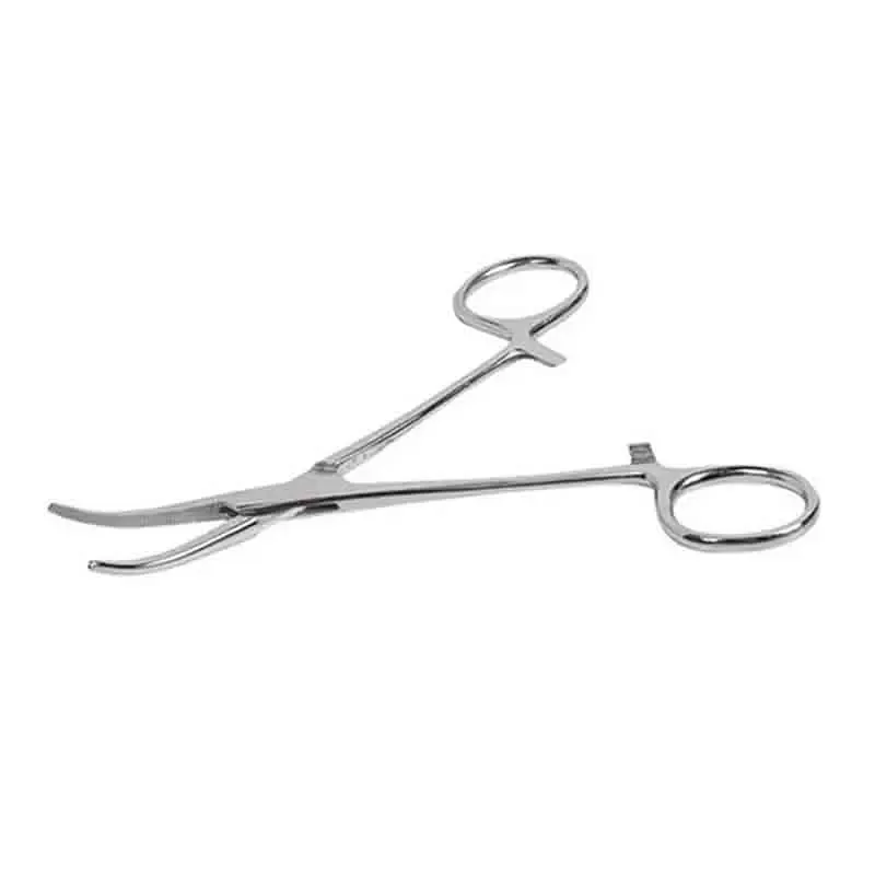 Wapsi Anglers Image 5" Curved Forceps Silver