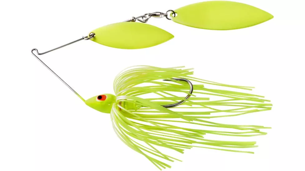 War Eagle Double Willow Painted Head Spinnerbait – Chartreuse #WE12PW43
