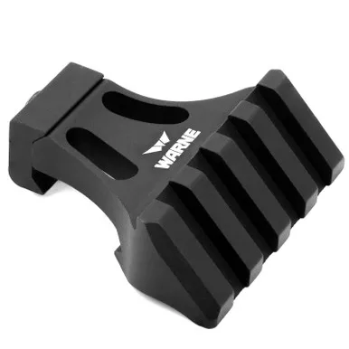 WARNE 45-Degree Picatinny Black Matte Side Mount Adapter (A645TW)