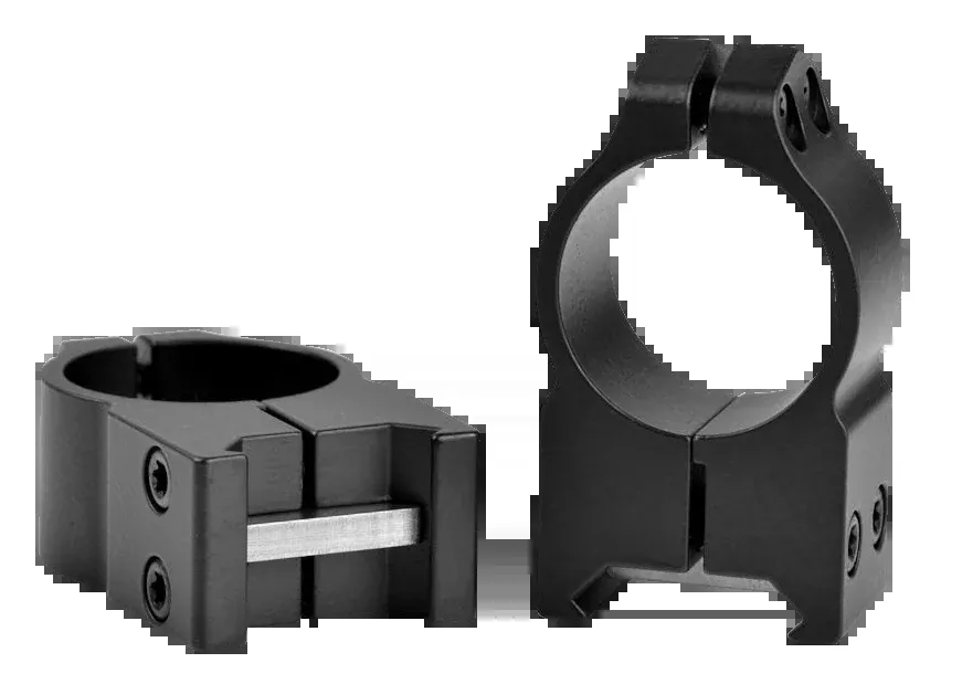 Warne Maxima 1-inch High Steel Fixed Scope Rings, Matte Black, Vertical Split – 202M