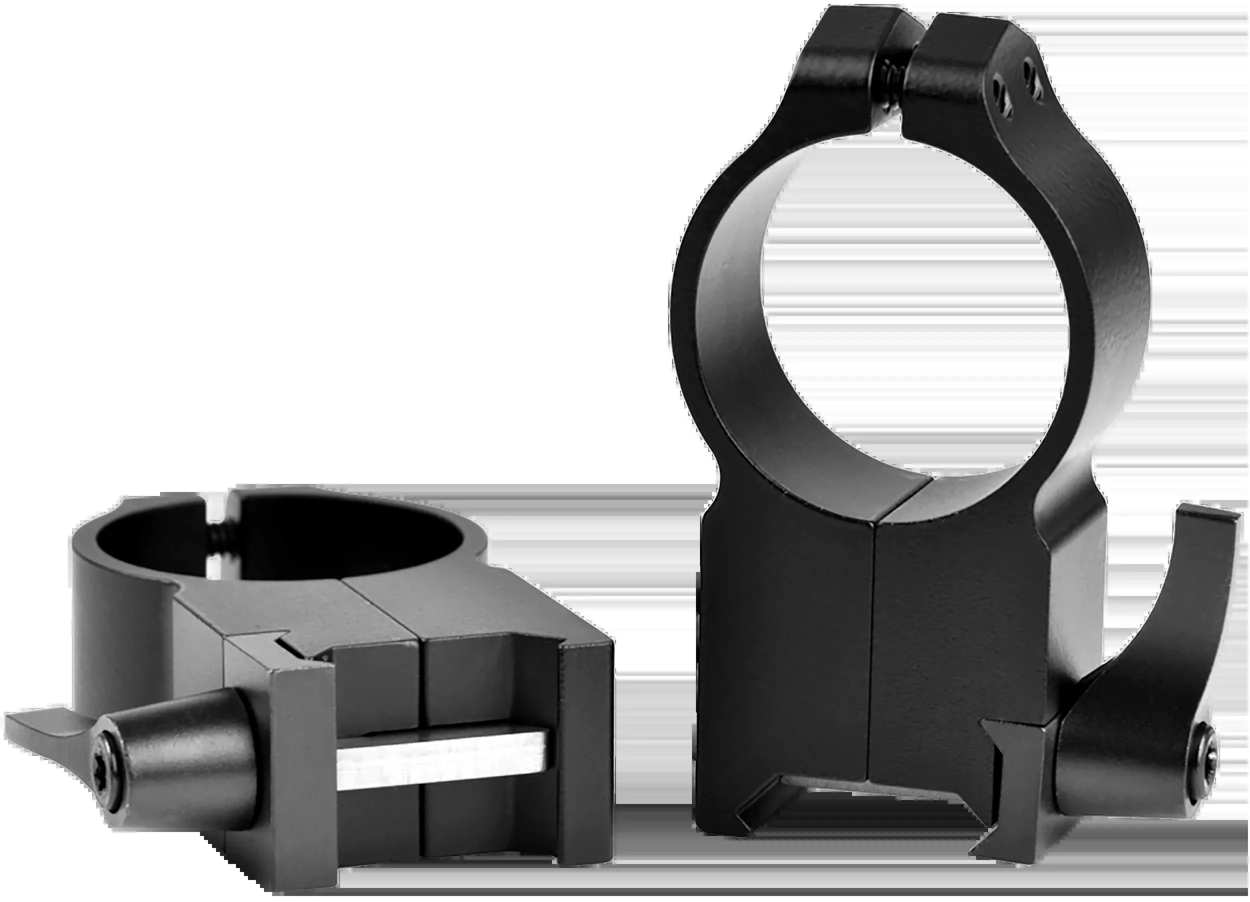 Warne Maxima 30mm Quick Detach Ultra High Vertical Scope Rings, Matte Black, 217LM