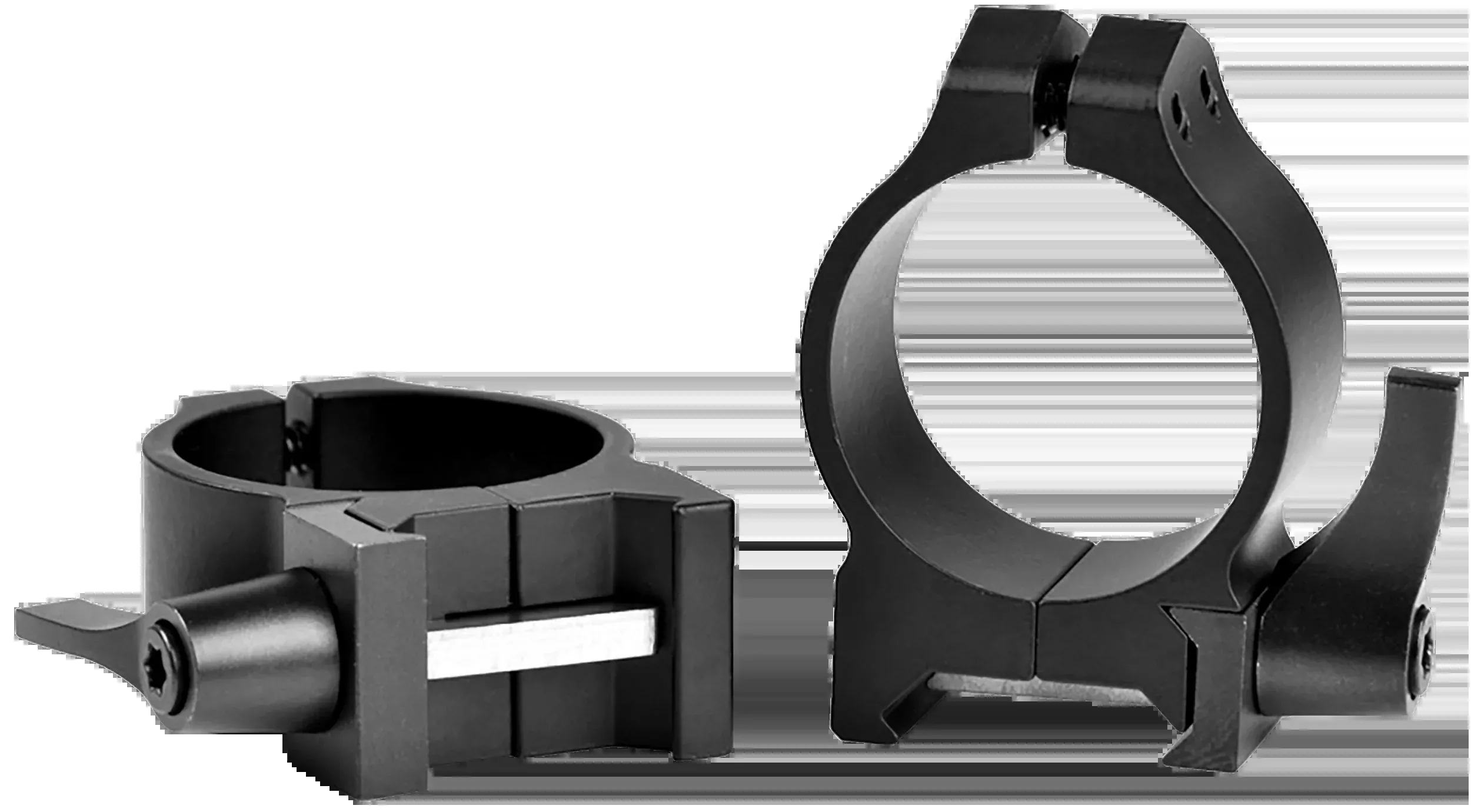 Warne Maxima Quick Detach Scope Rings, 30mm Low Matte Black Vertical Split Return-to-Zero 213LM