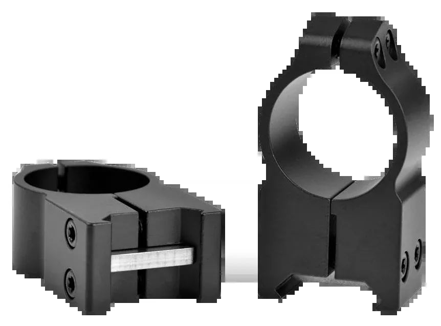 Warne Maxima Steel Fixed Scope Rings, 1 inch Extra High, Matte Black Vertical Split – 203M
