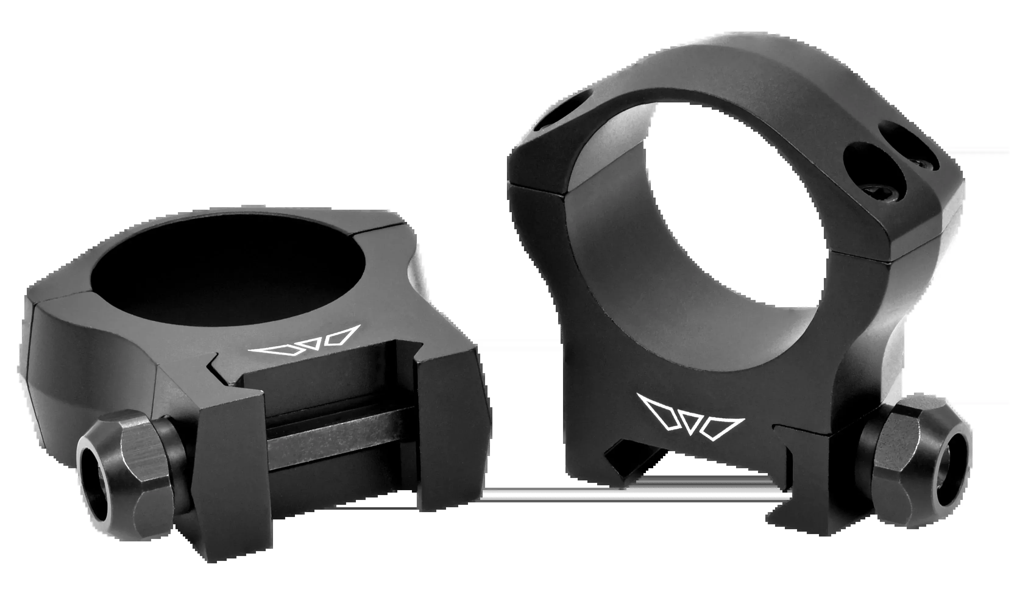 Warne Mountain Tech 30mm Scope Rings, Medium Height, Matte Black, Lightweight 7075 Aluminum, 7214M