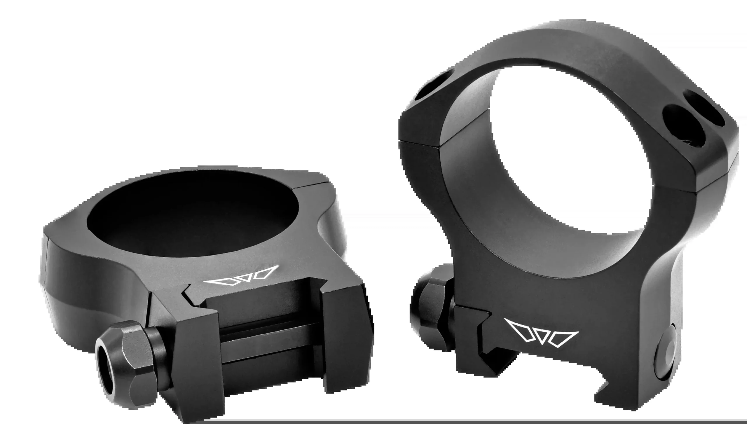 Warne Mountain Tech 35mm High Scope Rings – Matte Black, Picatinny/Weaver, Stainless Hardware 7242M