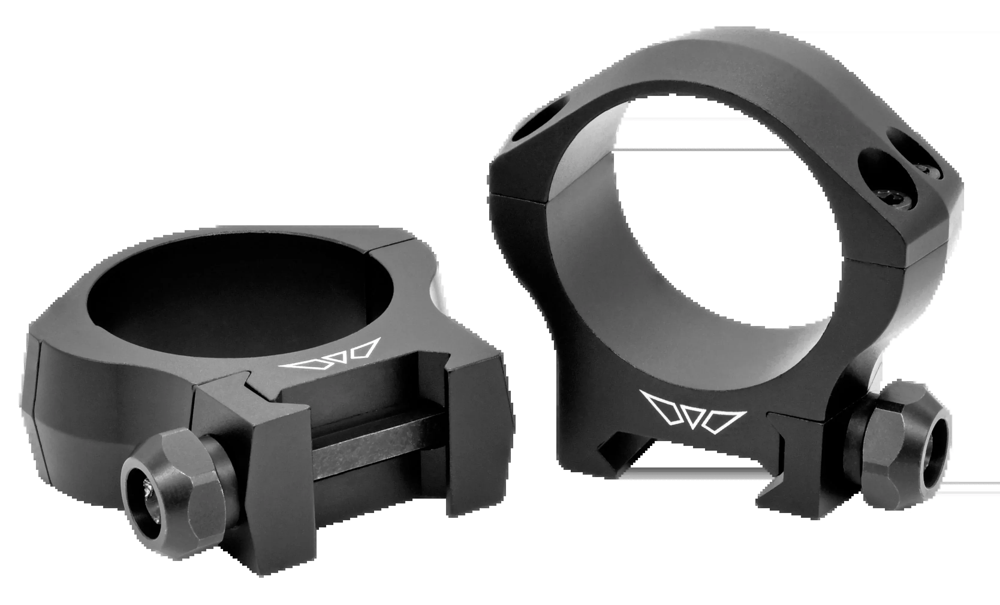Warne Mountain Tech Scope Rings, 34mm Low, 7075-T6 Aluminum, Matte Black – 7220M