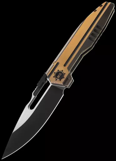 We Knife Reveille Bronze Titanium Blackwashed Limited Edition Folding Knife