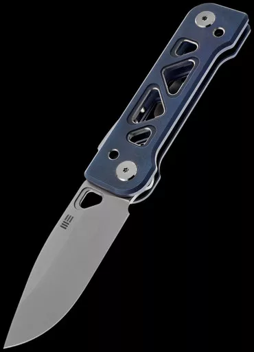 We Knife Tyro Blue Titanium Folding Knife