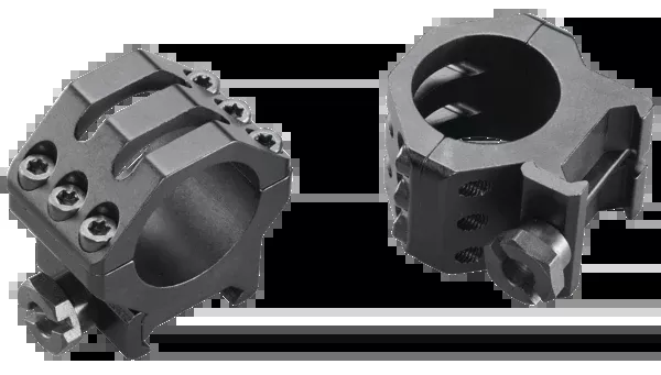 Weaver Mounts Six-Hole Skeleton Scope Rings, 1 in Medium, Matte Black, Aluminum – 48349