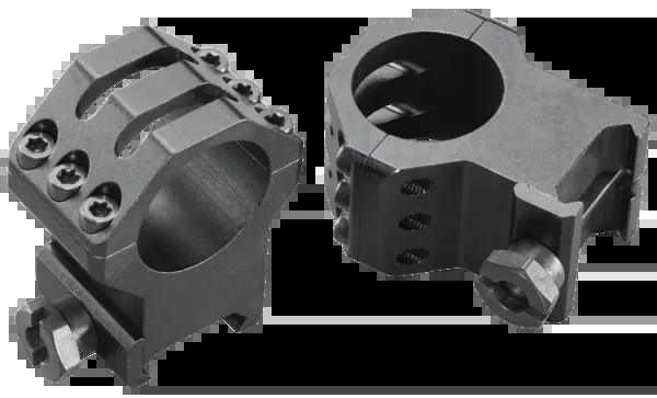 Weaver Mounts Six-Hole Skeleton Scope Rings, 1 inch Extra Extra High, Matte Black Aluminum – 48353