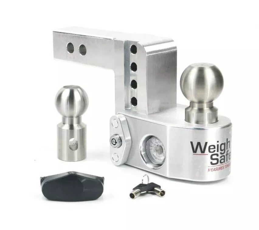 Weigh Safe 4″ Drop Adjustable Hitch w/ 2″ Shank, Built-In Scale• WS4-2