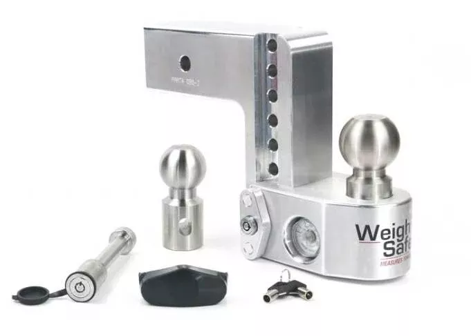 Weigh Safe Adjustable 6″ Drop Ball Mount with 3″ Shank and Hitch Pin• WS6-3-KA