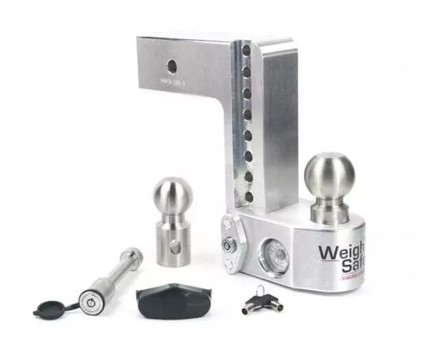 Weigh Safe Adjustable 8″ Drop Ball Mount with 3″ Shank and Hitch Pin• WS8-3-KA