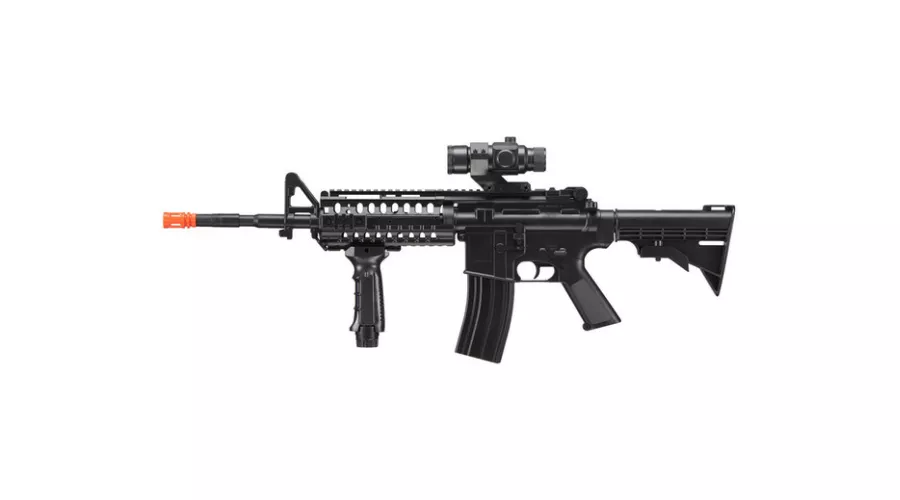 WellFire M4 Carbine Airsoft AEG Rifle w/ Scope and Grip