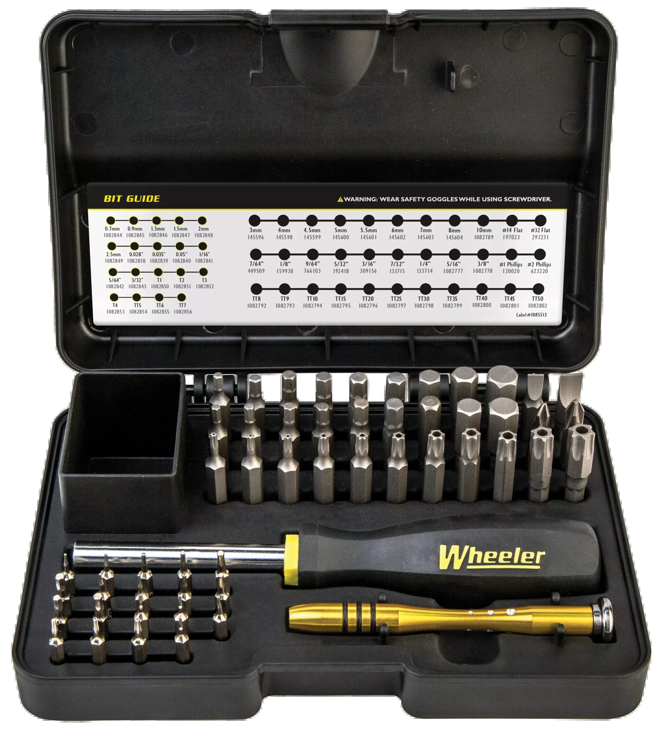 Wheeler 65-Piece Hex and Torx Screwdriver Set with Micro Driver & Case, 4001007