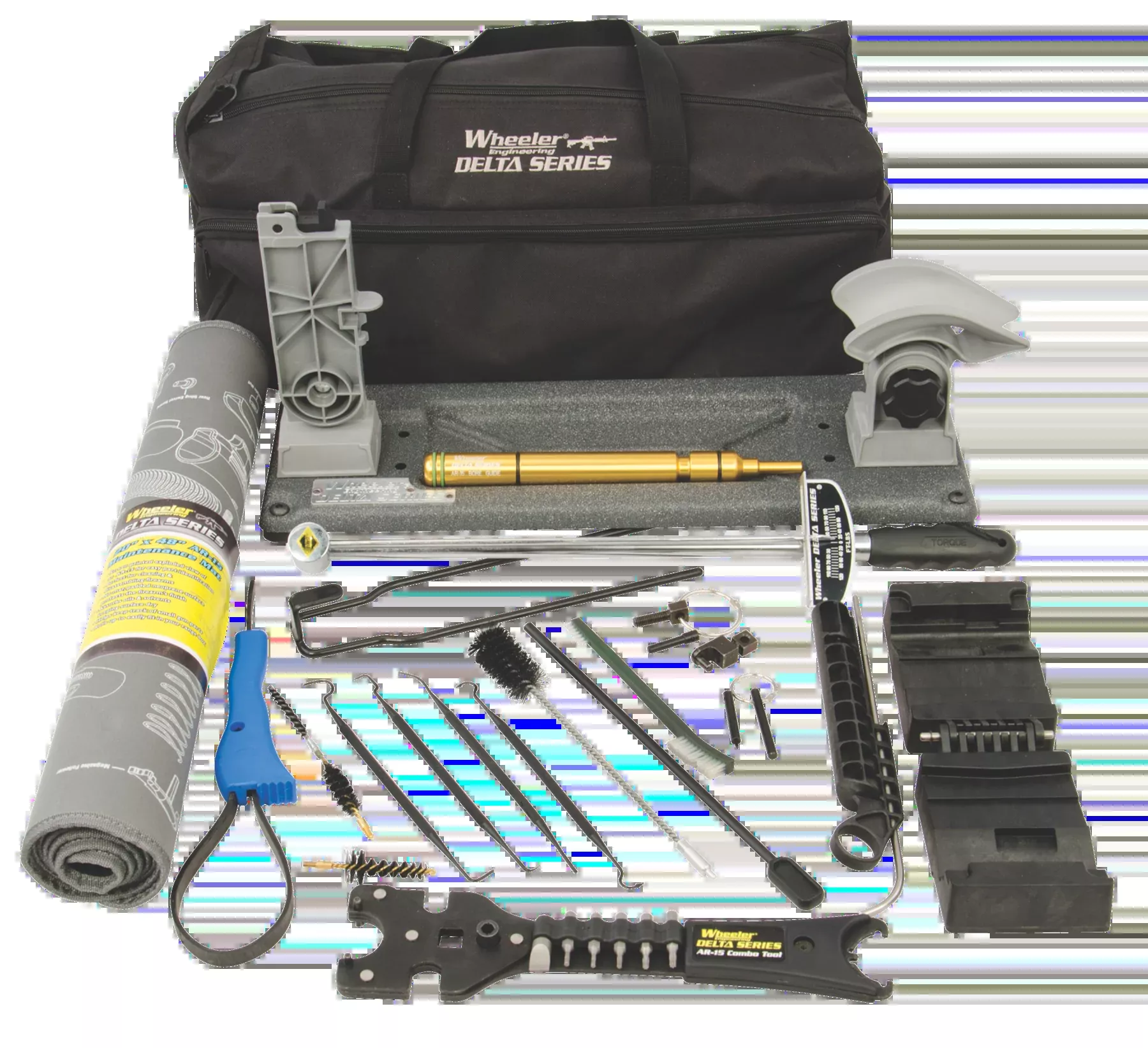 Wheeler Delta Series AR Armorer's Professional Kit, 19-Piece Tool Set for AR-15/M16, 156555