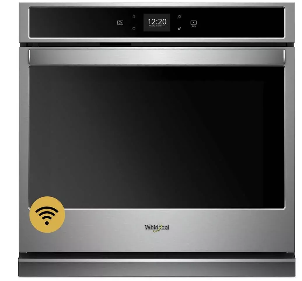 Whirlpool 30″ 5.0 cu. ft. Smart Single Wall Oven with Touchscreen, Stainless Steel• WOS51EC0HS