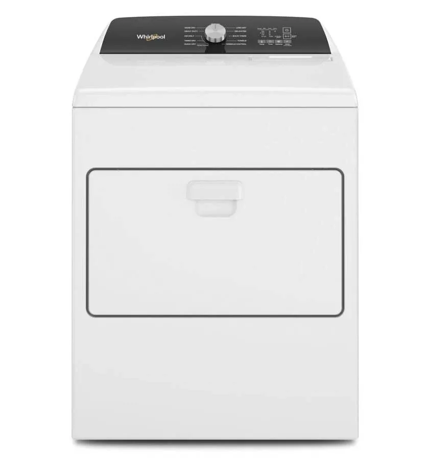 Whirlpool 7.0 Cu. Ft. Top Load Electric Moisture Sensing Dryer• WED5010LW