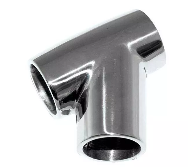 Whitecap 60° Stainless Steel Rail Tee Fitting for 7/8″ O.D. Tube• 6093C