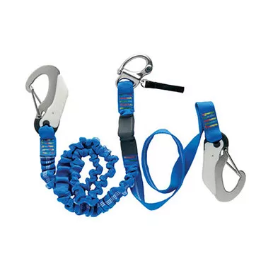 Wichard 3-Hook Fixed Line Elastic Safety Tether