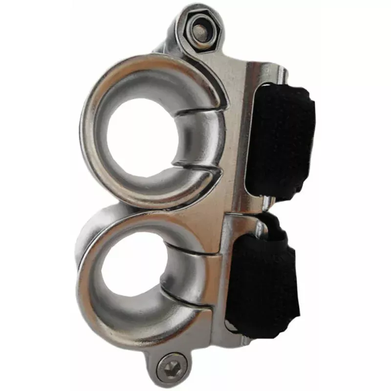 Wichard Double Fairlead – 25mm Diameter Stanchion w/Webbing – Velcro Stipe