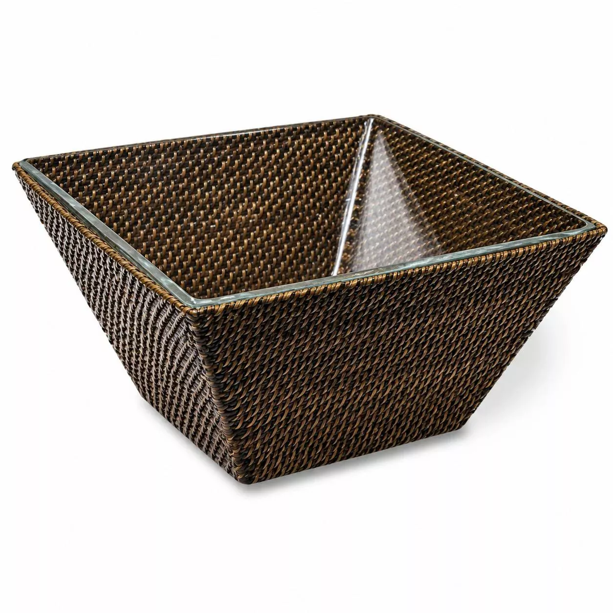 Wicker Square Salad Bowl