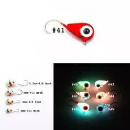 Widow Maker Lures Tungsten Glow DropLit - Size 10 - Crackerized Orange Glow