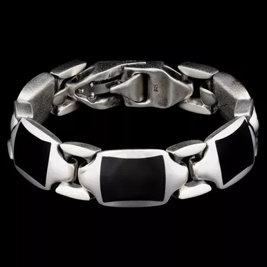 William Henry Black Jade Retro Bracelet