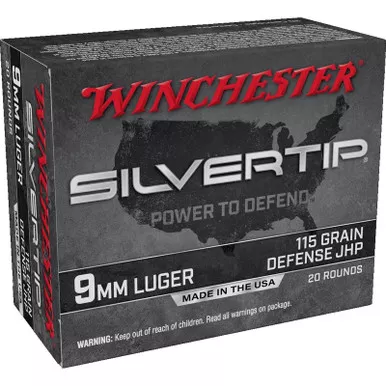 Winchester W9mmST Super-X 9mm 115 GR STHP 20 Rounds