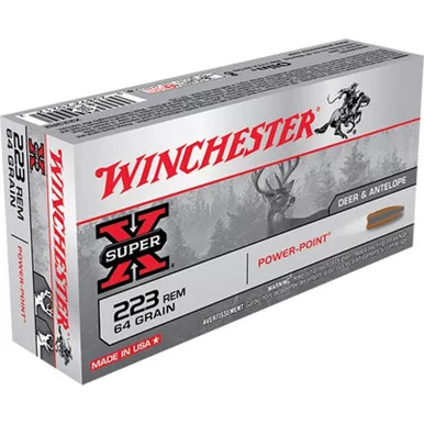 Winchester X223R2 SuperX 223 64 GR Power Point 20 Rounds