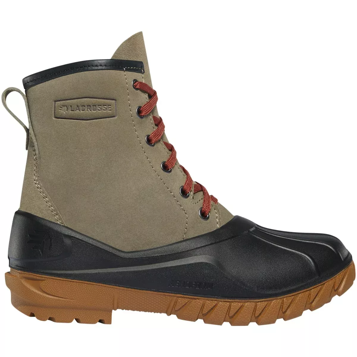 WOMENS AERO TIMBER TOP 8 INCH GRAY-BLACK