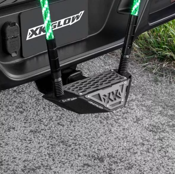 XK Glow Hitch Receiver Step and Whip Plate• XK-HITCH