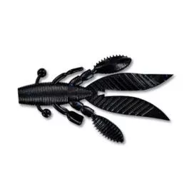 Yamamoto Flappin' Hog - 3.75" - Black w/Lg Blue Flake