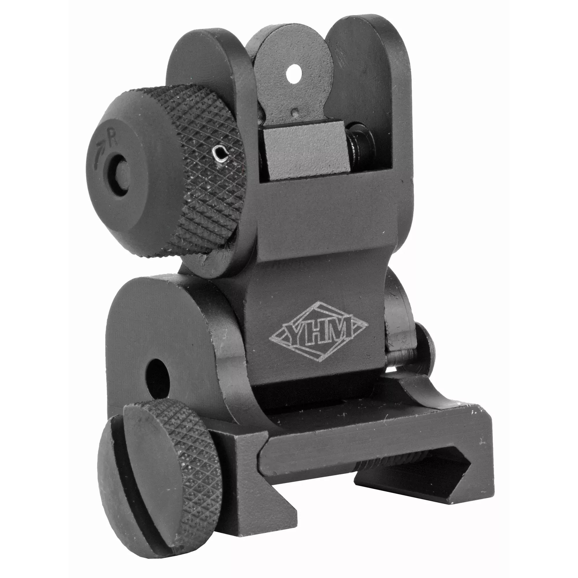 Yankee Hill Machine Co Flip Rear Sight for AR-15 Picatinny Mount, Black YHM-9680