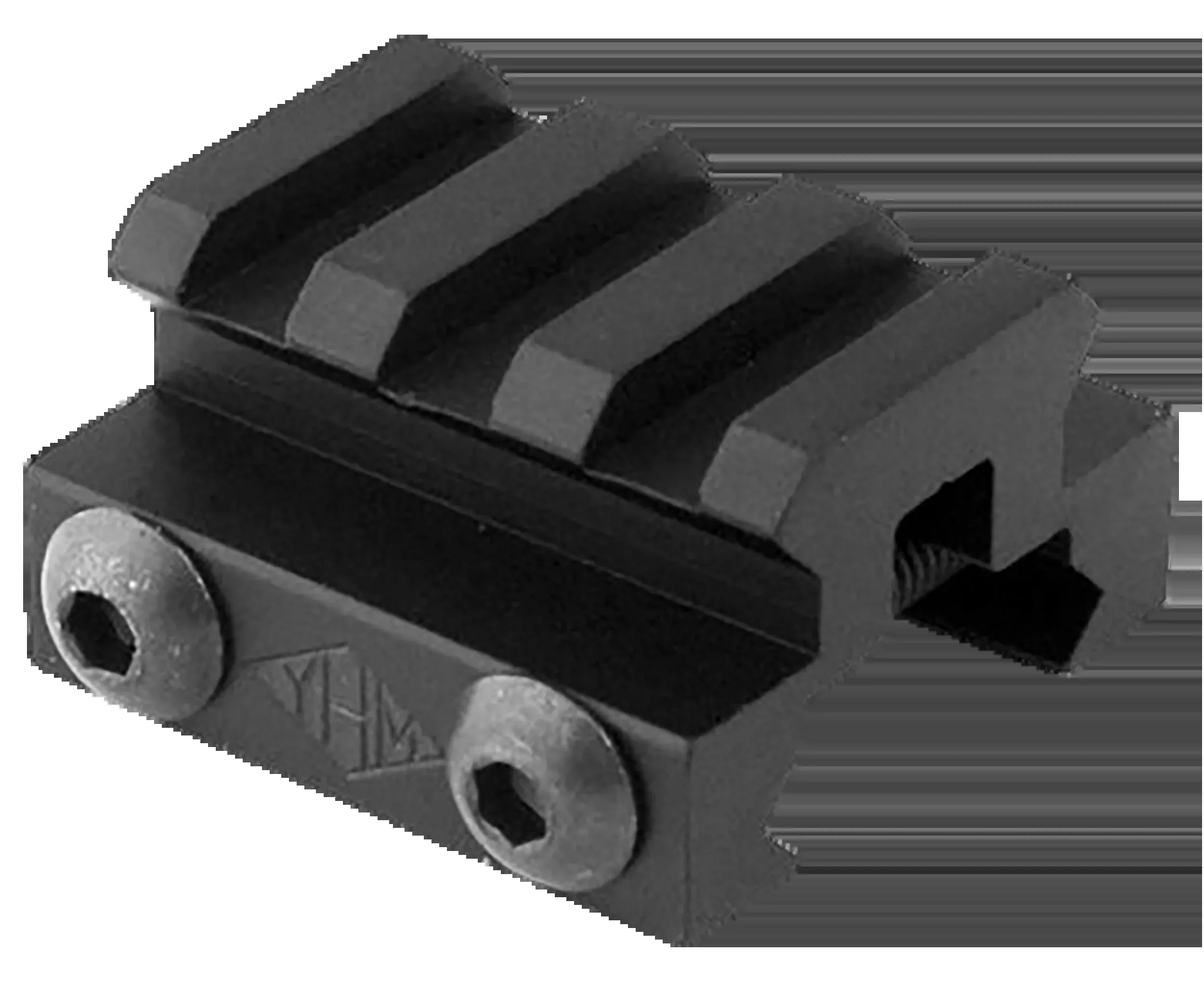Yankee Hill Mini Picatinny Riser Mount, 1/2 inch Elevation, 1.25 inch Length, Matte Black, 226