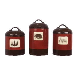 Young’s Inc Bear Design Canister Set