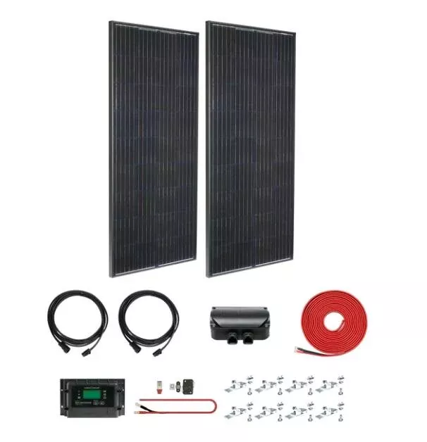 Zamp Solar Legacy Black 380 Watt Deluxe Kit• KIT1028