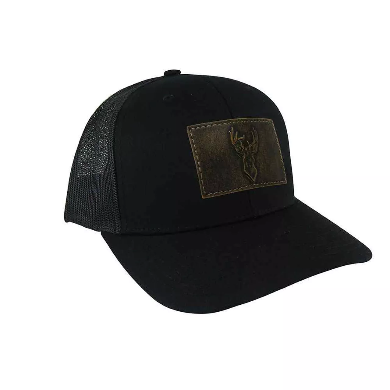 Zep-Pro Buck Square Patch Hat – Black/Brown #ZPBUCKCHBK